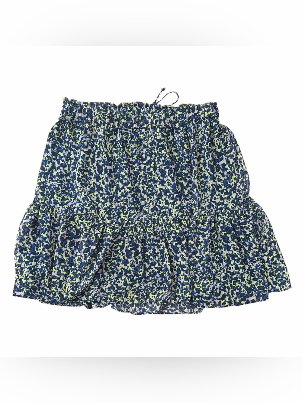 Scotch&Soda Abstract Multicolour Ruffle Mini Skirt Size L - Picture 3 of 7